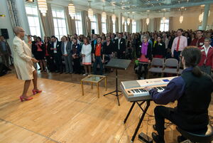 Foto von der Mitsing-Aktion